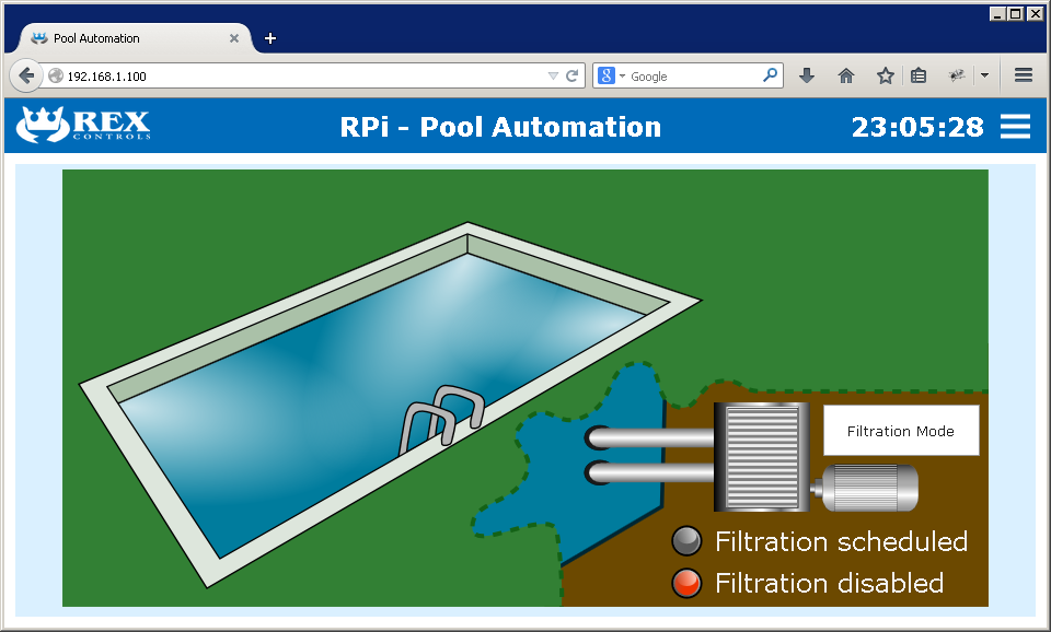 Kompletní HMI pro projekt automatizace bazénu